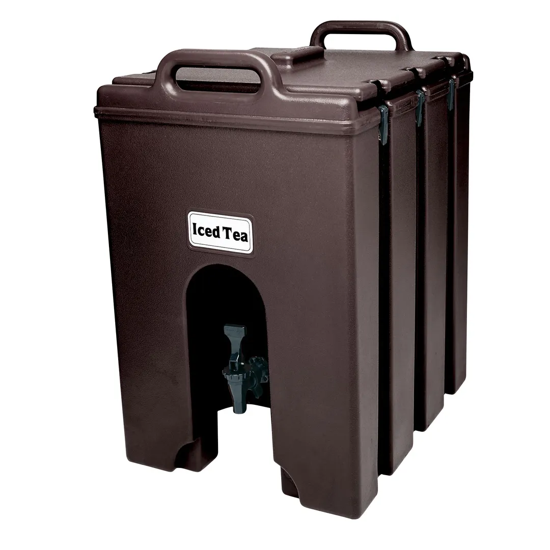 Cambro 1000LCD131 Beverage Carrier, 11‑3/4 Gal Plastic, Brown, 16‑1/4"W x 20‑3/4"D x 24‑3/4"H NSF