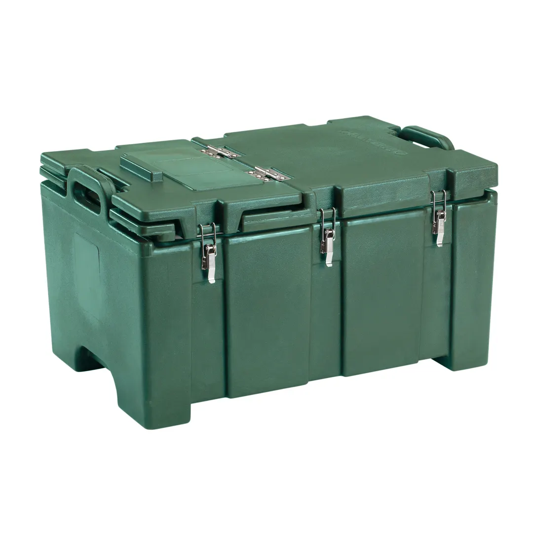 Cambro 100MPCHL519 Camcarriers® Top Loading Insulated Food Carrier w/ Hinged Lid, Green