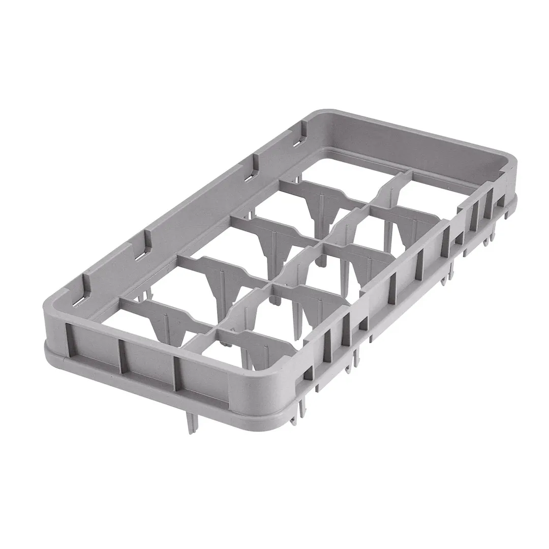 Cambro 10HE1151 Full Drop Extender, Half Size, 10 Compartments, Soft Gray, 19-3/4" x 9-7/8"