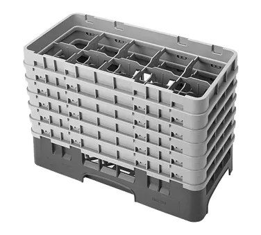 Cambro 10HS1114186 Camrack Glass Rack, Navy Blue, Half Size, 10 x 19.75 x 13.75, 10 Compartments, 3.4375 Max Dia, HACCP