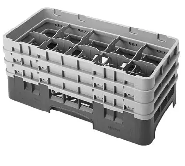 Cambro 10HS638186 Camrack Glass Rack, Navy Blue, Half Size, 10x19.75x8.875, 10 Compartments, 3.437 Max Dia, HACCP