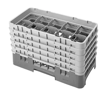 Cambro 10HS958186 Camrack Glass Rack, Navy Blue, Half Size, 10 Compartments, 3-7/16 Max Dia, 10-1/8 Max Height