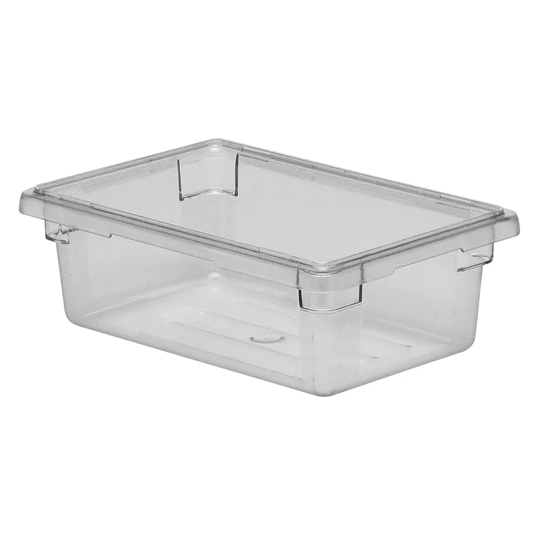 Cambro 12186CW135 - Clear Polycarbonate Box, 12" x 18" x 6", 3‑Gallon Capacity, NSF