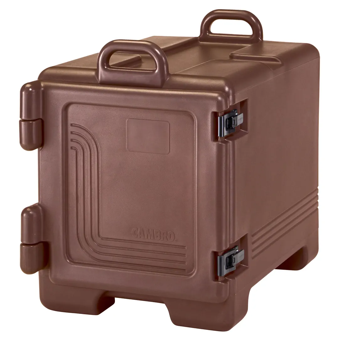 Cambro 1318CC131 Front Loading Insulated Food Pan Carrier w/ 4 Pan Capacity, Dark Brown