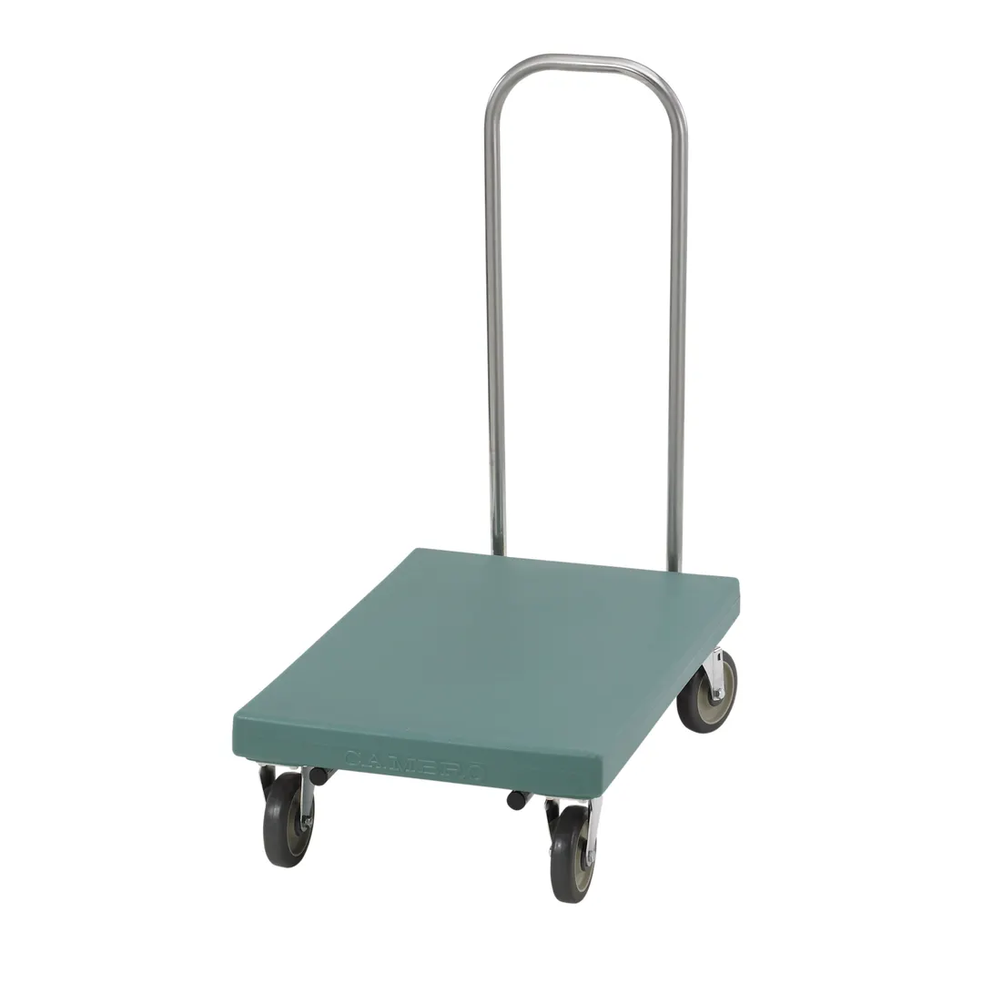 Cambro 2030UT401 Slate Blue Utility Platform Truck, 600 lb, 19-3/4" x 32-1/8", Plastic Frame & Deck, Chrome Handle, 4 Casters