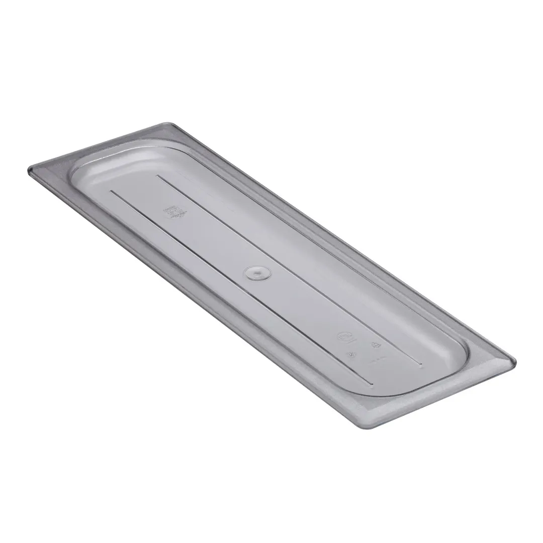 Cambro 20LPCWC135 Camwear Cover – 1/2 Size Long Flat Lid, Clear Polycarbonate, NSF