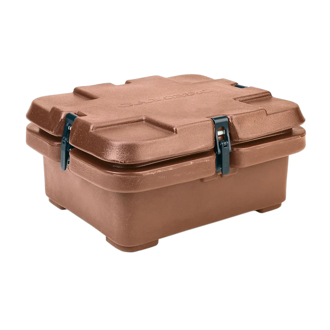 Cambro 240MPC157 Camcarriers® Top Loading 4" Deep Insulated Food Carrier - Coffee Beige