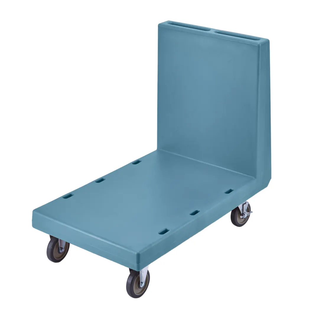 Cambro 2436UTH401 Slate Blue Utility Platform Truck with Handle, 24-7/8x41-3/4, 600 lbs, Plastic Frame & Deck