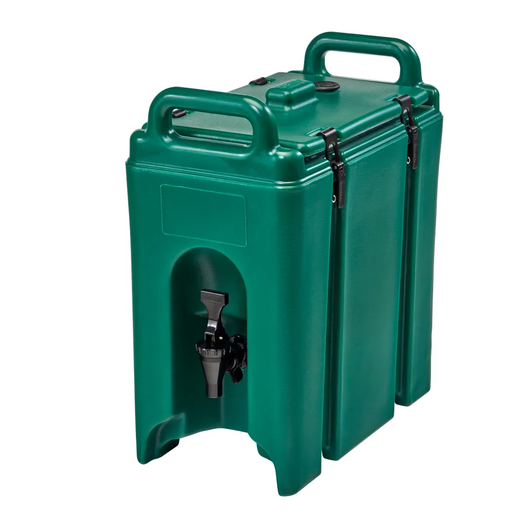 Cambro 250LCD519 Camtainer Carrier - 2.5‑Gal Insulated Plastic, 9"W x 16½"D x 18⅜"H, Green, NSF