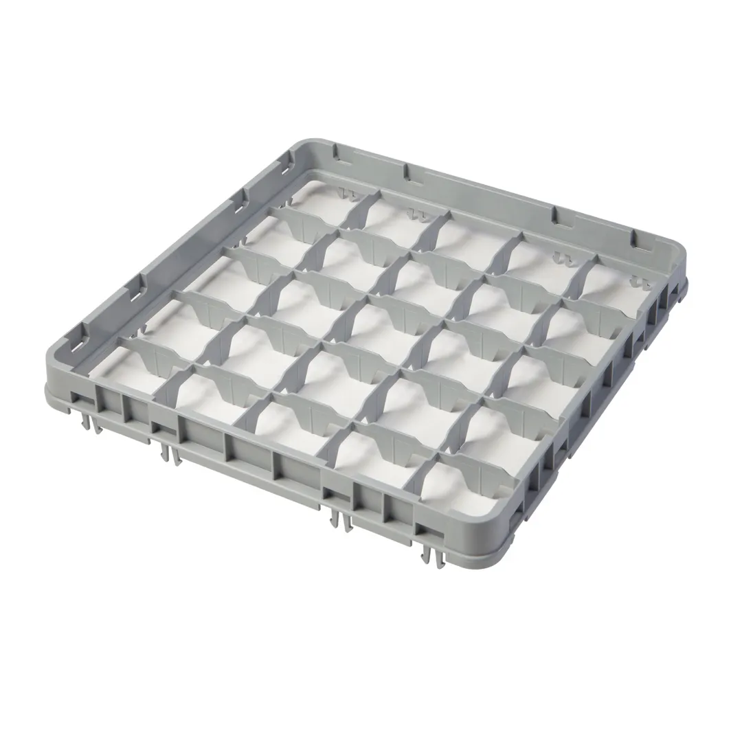 Cambro 25E2151 Half Drop Extender, Full Size, 25 Compartments, Soft Gray, 19-5/8" x 19-5/8" x 2"