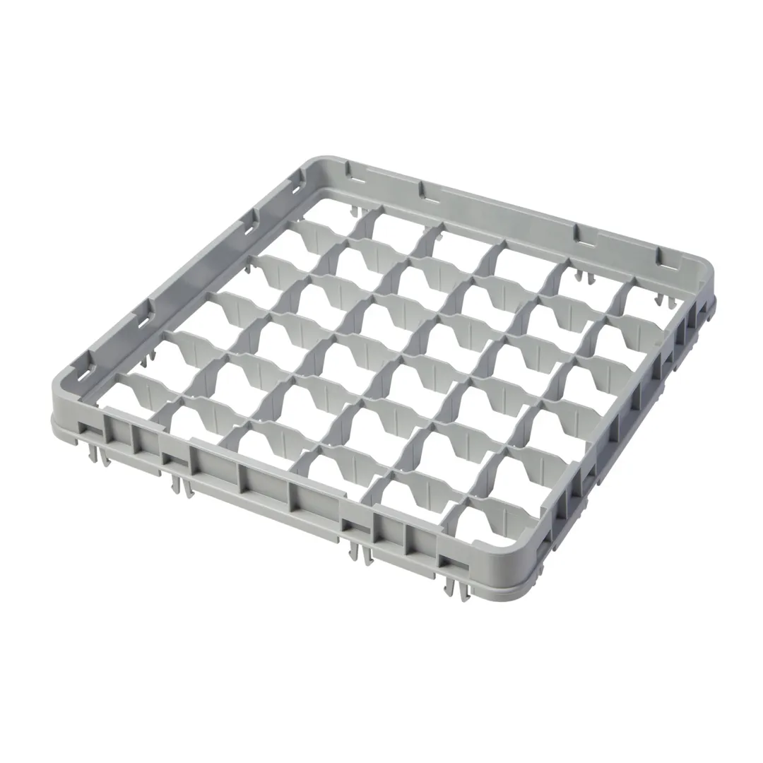 Cambro 36E2151 Half Drop Extender, Full Size, 36 Compartments, Soft Gray, 19-5/8" x 19-5/8" x 2"