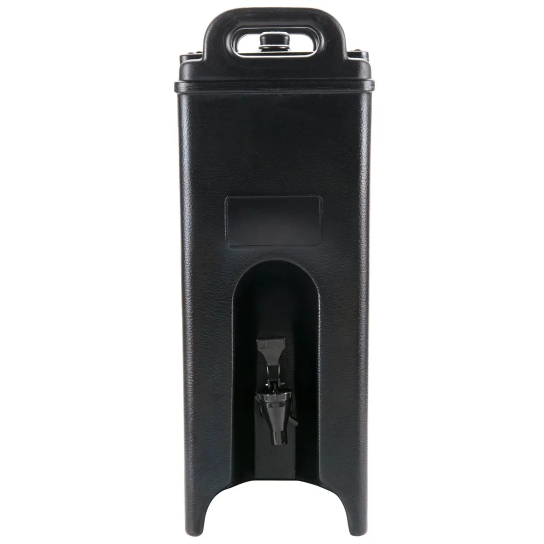 Cambro 500LCD110 Camtainer Beverage Carrier – 4‑3/4‑Gallon Insulated Black, 9"W x 16"D x 24"H, NSF