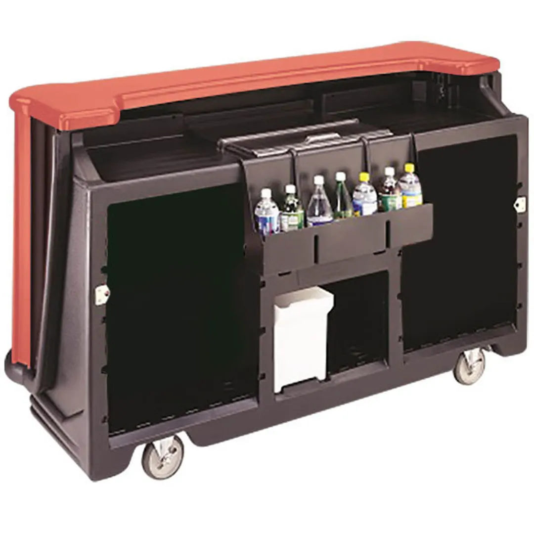 Cambro BAR730189 73" Portable Bar with 80 lb. Ice, 7 Bottle Speed Rail