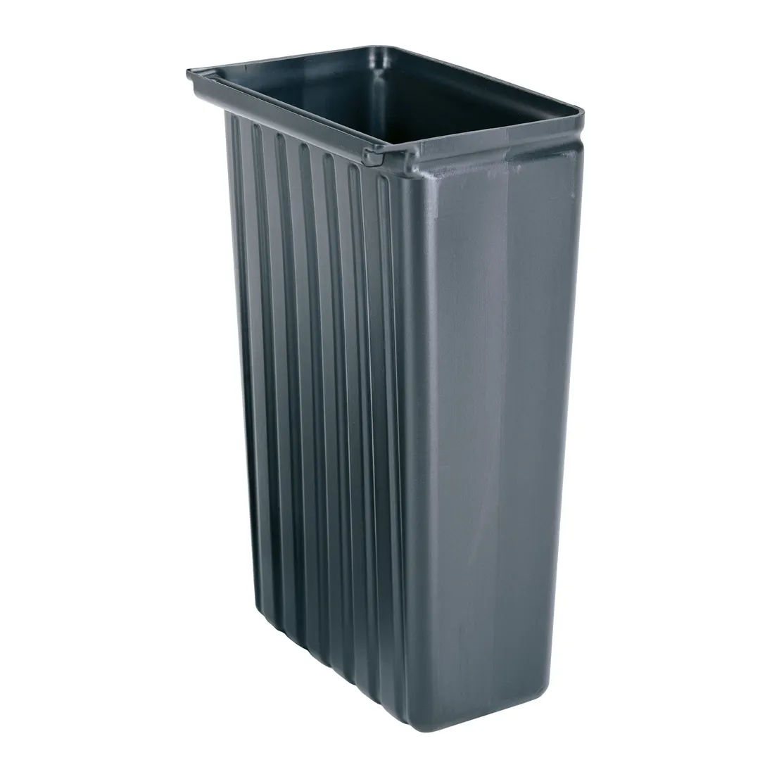 Cambro BC331KDTC110 8 Gallon Black Trash Container for KD Service Cart