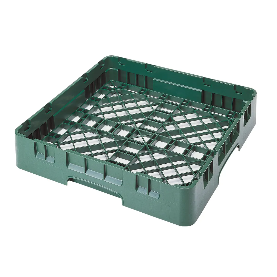 Cambro BR258119 Camrack Base Rack, Full Size, 1 Compartment, Polypropylene, Sherwood Green, 19-3/4" x 19-3/4" x 3-1/4"
