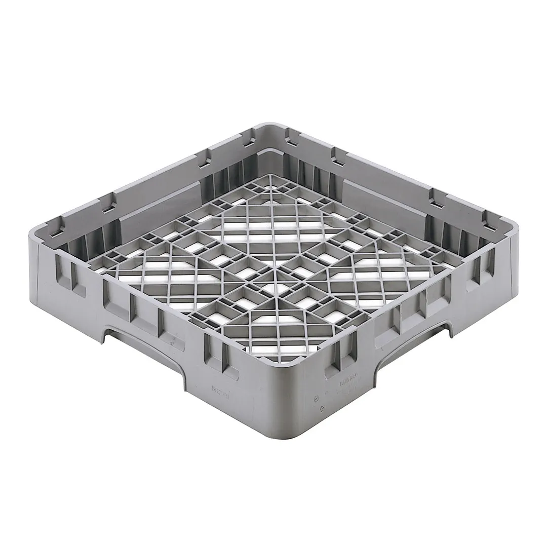 Cambro BR258151 Camrack Base Rack, Full Size, 1-Compartment, 19-3/4" x 19-3/4", Polypropylene, Soft Gray, NSF Certified
