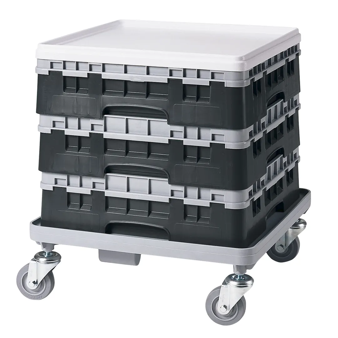 Cambro BR414110 Camrack Base Rack, Full Size, Black, Polypropylene, 19-3/4" x 19-3/4", 4-7/8" Inside Rack Height, NSF Certified