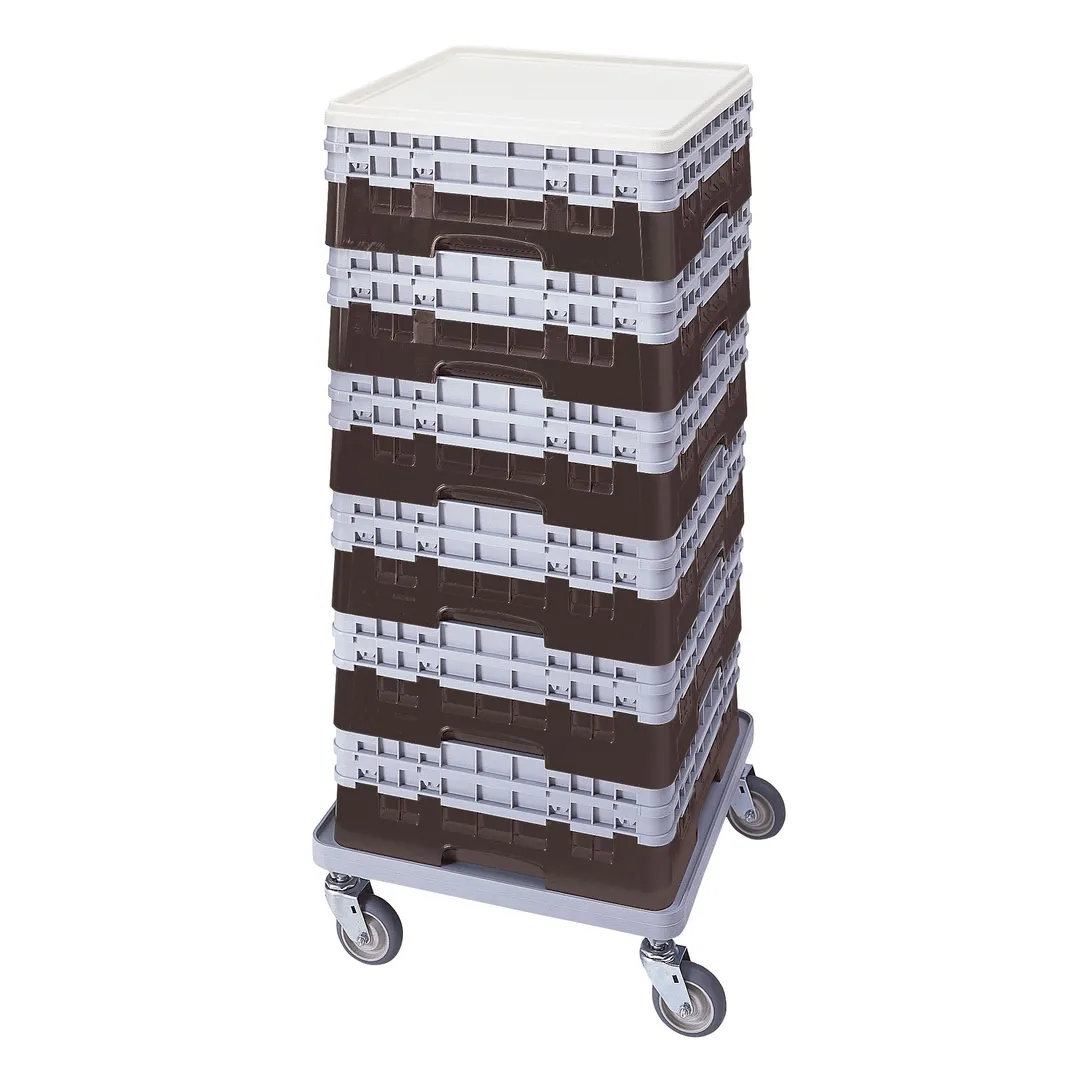 Cambro BR578167 Camrack Base Rack, Full Size, Brown, Polypropylene, 19-3/4 x 19-3/4, 6-1/2 Inside Rack Height