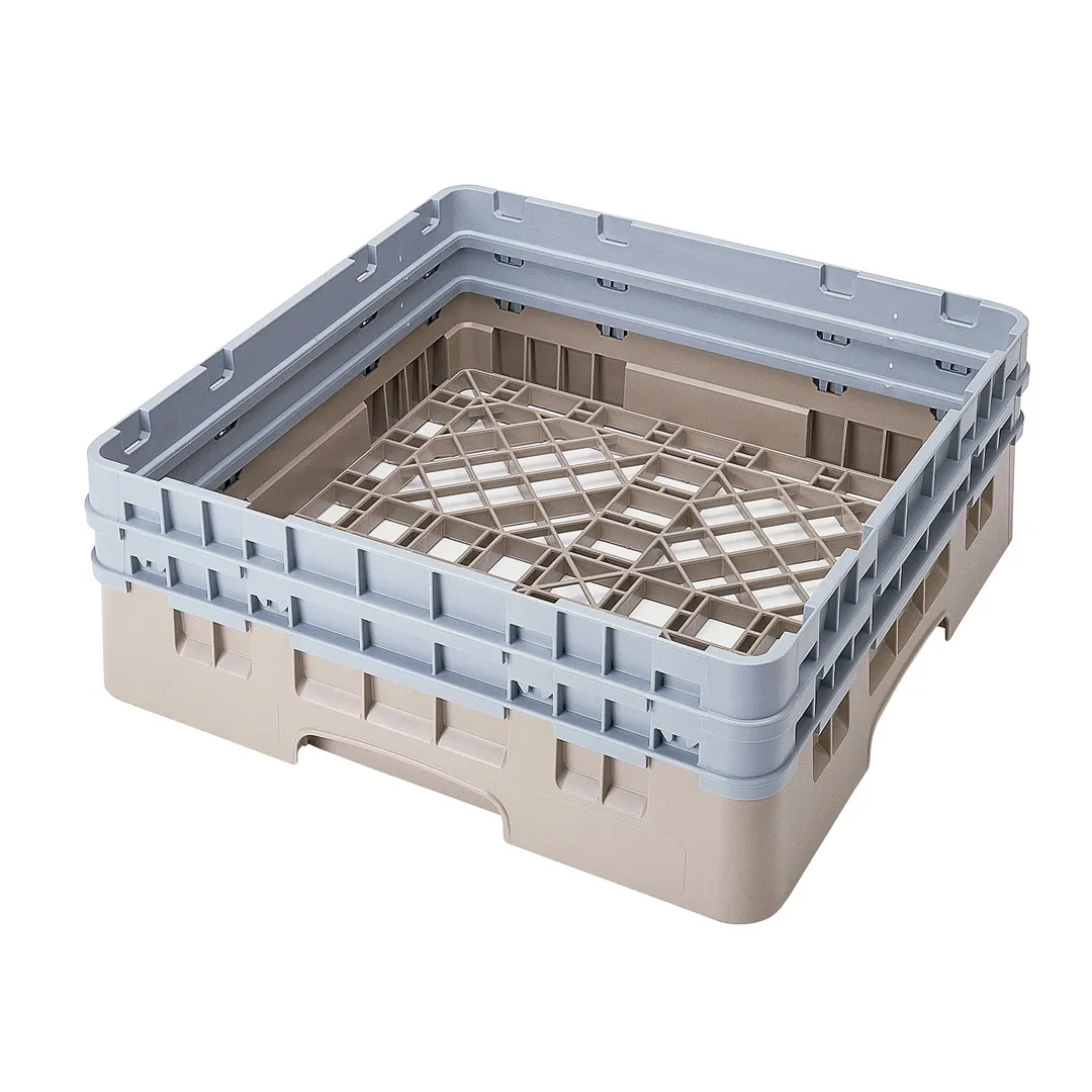 Cambro BR578184 Camrack Base Rack, Full Size, Beige, Polypropylene, 19-3/4" x 19-3/4", 6-1/2" Inside Rack Height