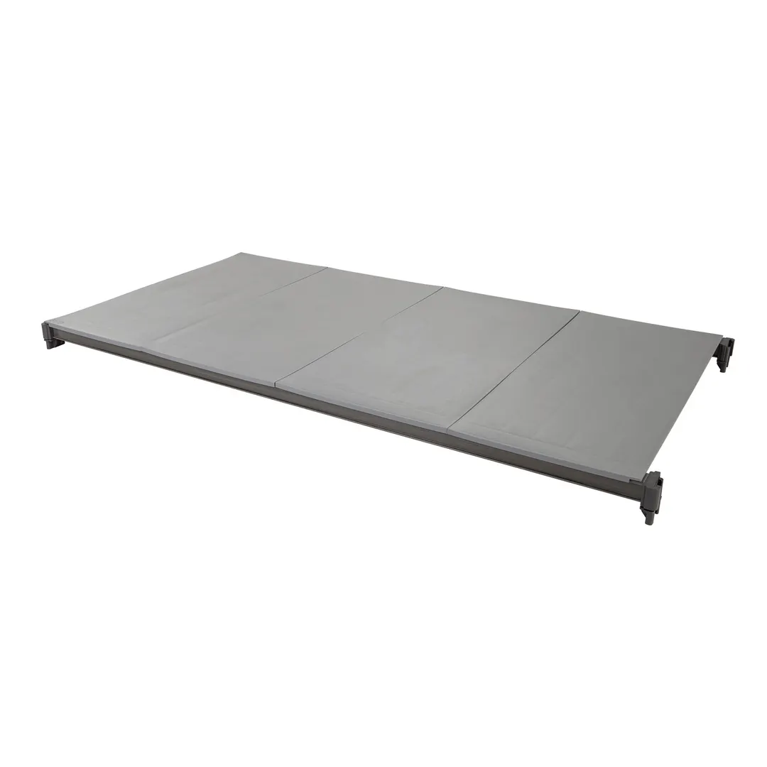 Cambro CBSK1854S1580 Camshelving Basics Plus Shelf Plate Kit, 18"W x 54"L, Solid Polypropylene, Brushed Graphite Finish, NSF Listed, Sold per Karat