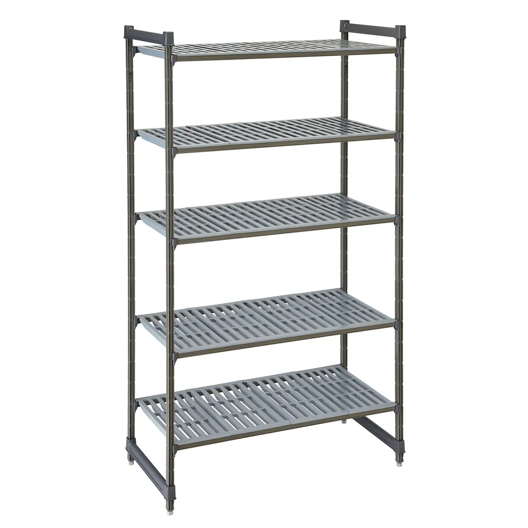 Cambro CBU216064V5580 Camshelving® Basics Plus Vented 5-Shelf Starter Unit - 21" x 60" x 64"
