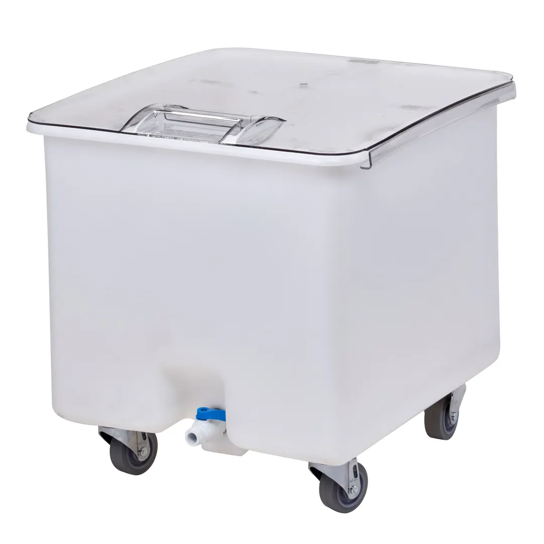 Cambro CC32148 Camcrisper Vegetable Crisper, Mobile 32‑Gallon, Molded Polyethylene, White Plastic