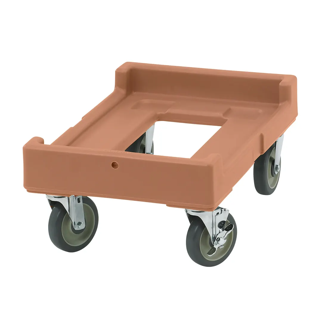 Cambro CD160157 Coffee Beige Camdolly for Camcarriers w/ 5" Casters, 300 lb Capacity