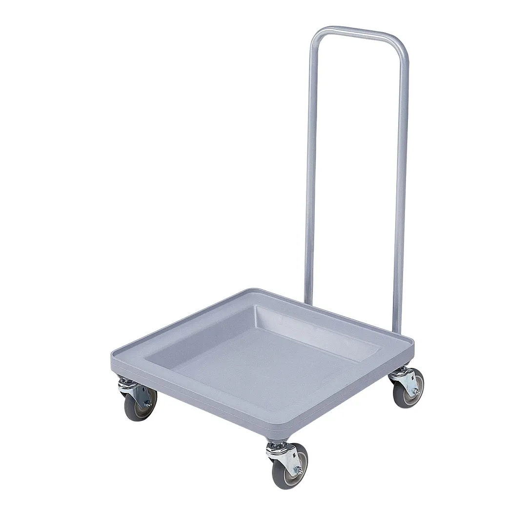 Cambro CDR2020H151 Camdolly Silver Plastic Glass Rack Dolly with Handle 23-3/8x21-3/8