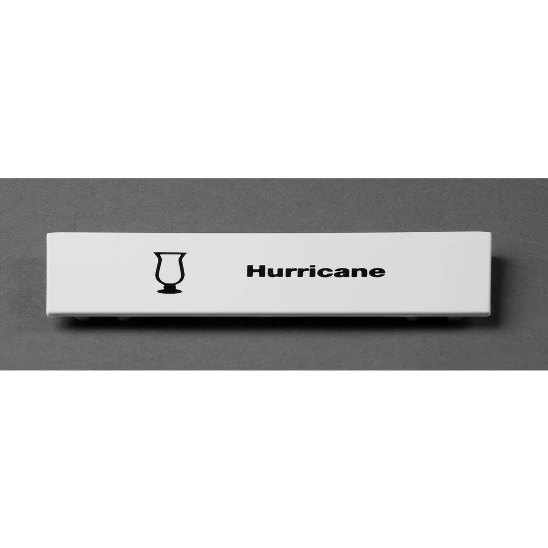 Cambro CECHU6000 Camrack Extender ID Clip, 5"L x 1-9/16"H, Snap-On, White, ABS Material, Hurricane Label