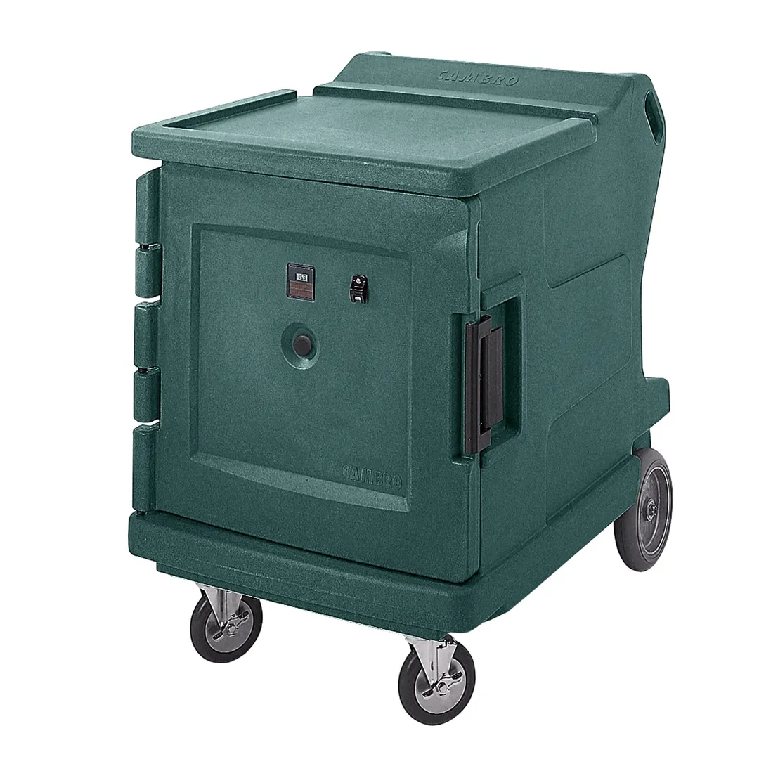 Cambro CMBH1826LF192 1-Door Heated Holding Cabinet, 42"H, Holds 11x18x26 Pans, Granite Green, Polyethylene Exterior