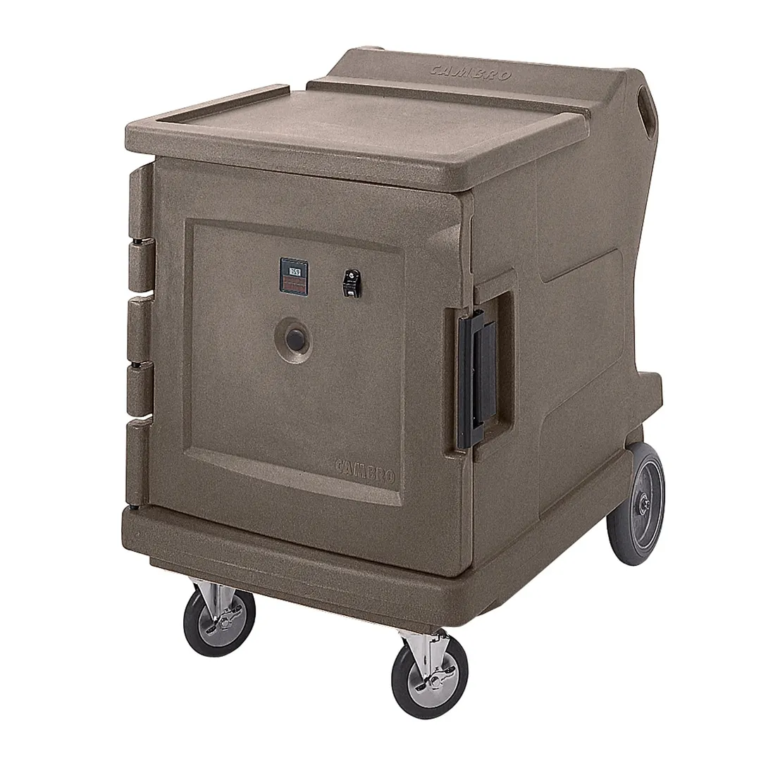 Cambro CMBHC1826LF194 Camtherm Hot/Cold Cart, 30.5"W x 42"D, 1-Section, Single Solid Door Heated Holding Cabinet, 11 18x26 Pans