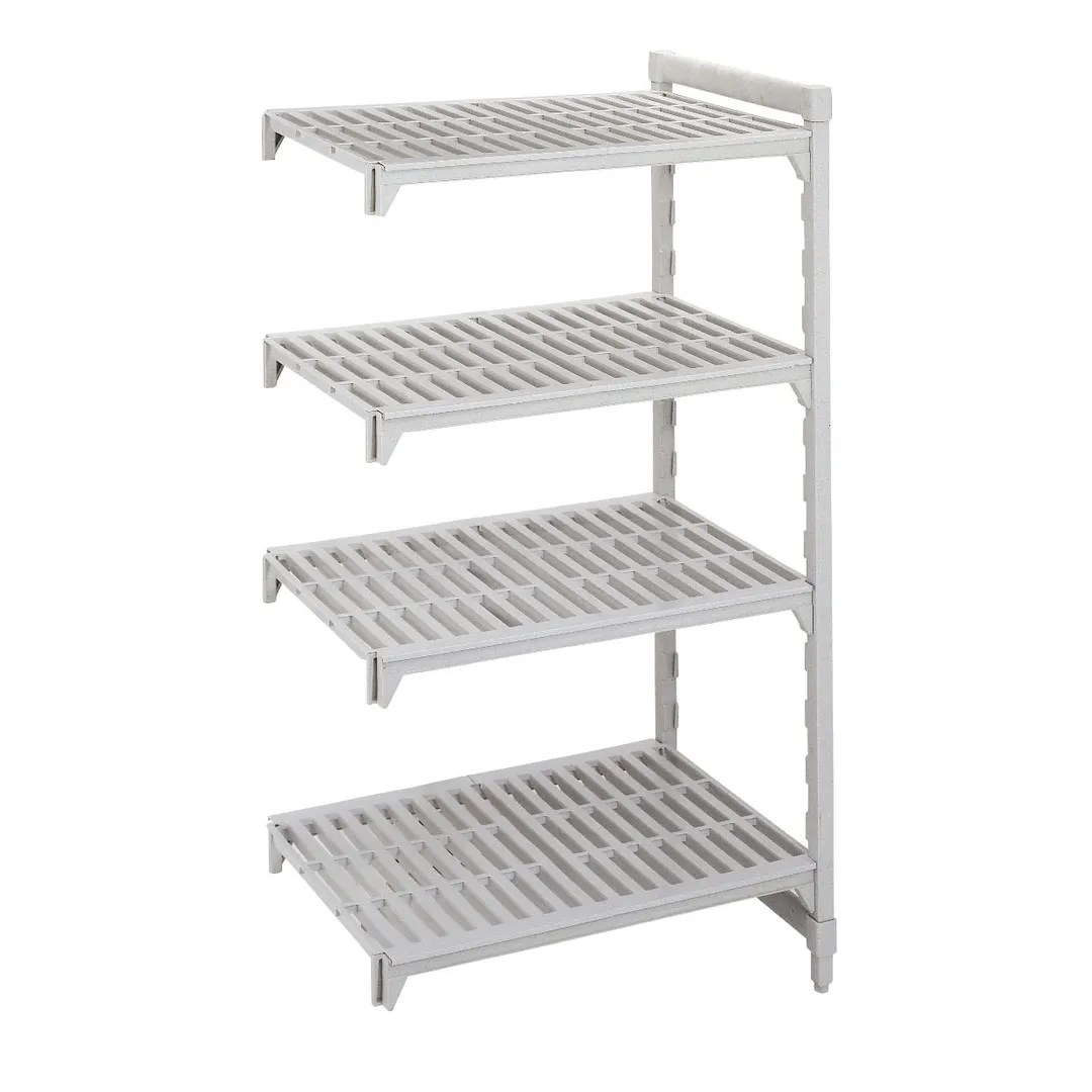 Cambro CPA183672V4480 Camshelving® Premium Vented 4-Shelf Add-On Shelving Unit - 18" x 36" x 72"