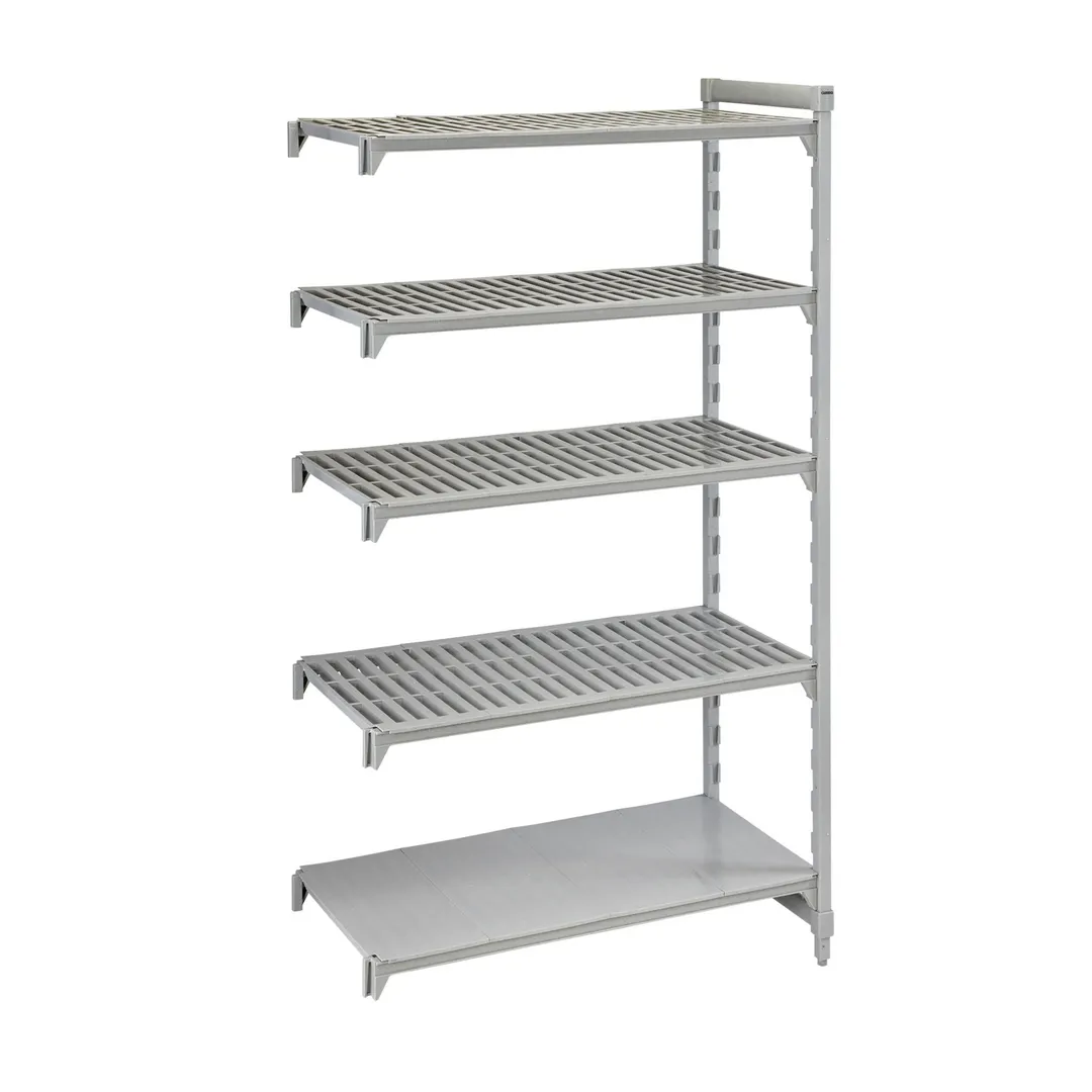 Cambro CPA213684VS5PKG Camshelving® Premium 5 Shelf Vented/Solid Add On Unit - 21" x 36" x 84"