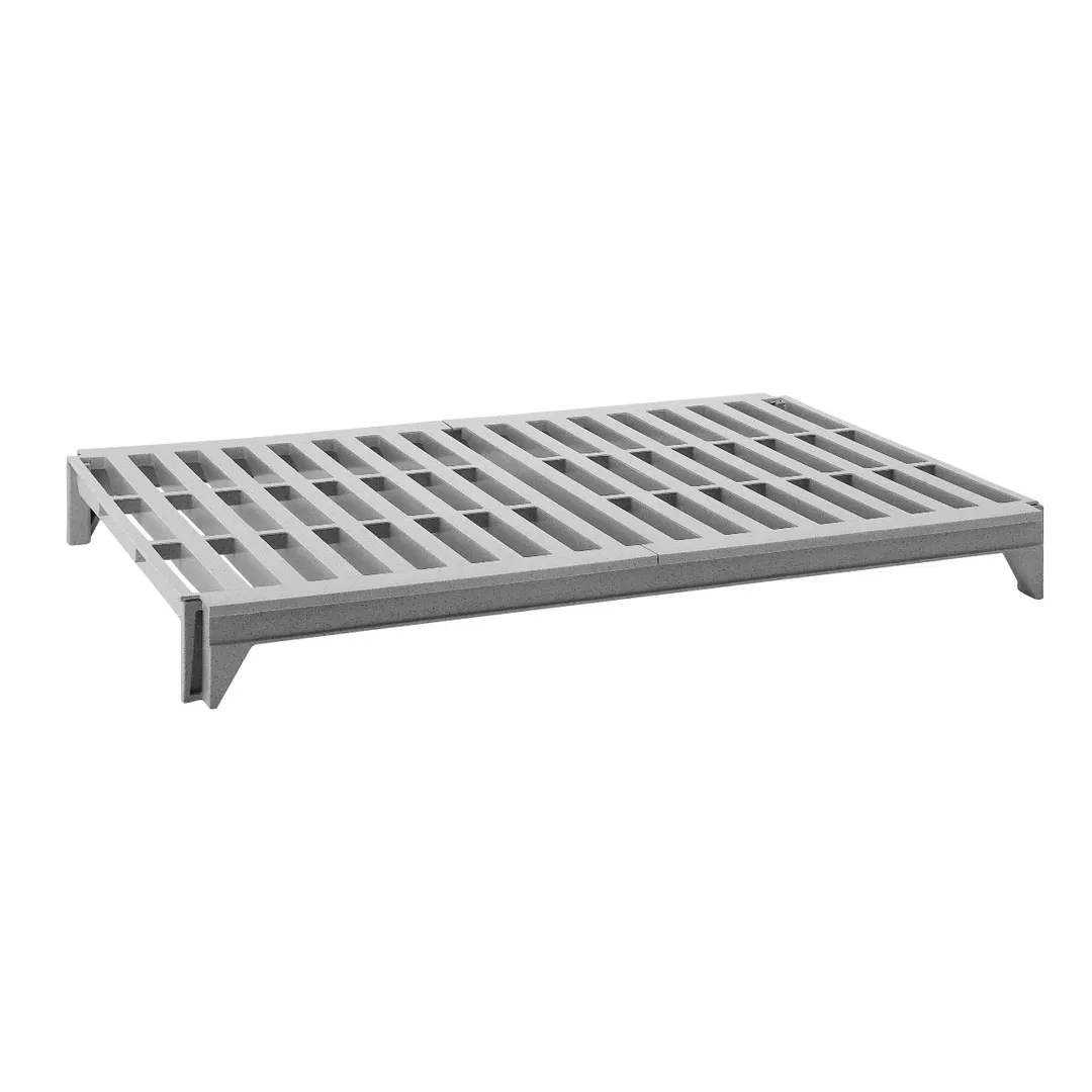 Cambro CPSK2148V1480 Camshelving Premium Shelf Plate Kit, 21"W x 48"L, Vented, Speckled Gray, Polypropylene, NSF Listed, Sold per Karat