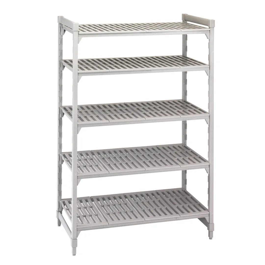 Cambro CPU184264V5480 Camshelving® Premium 5-Shelf Vented Starter Shelving Unit - 18" x 42" x 64"
