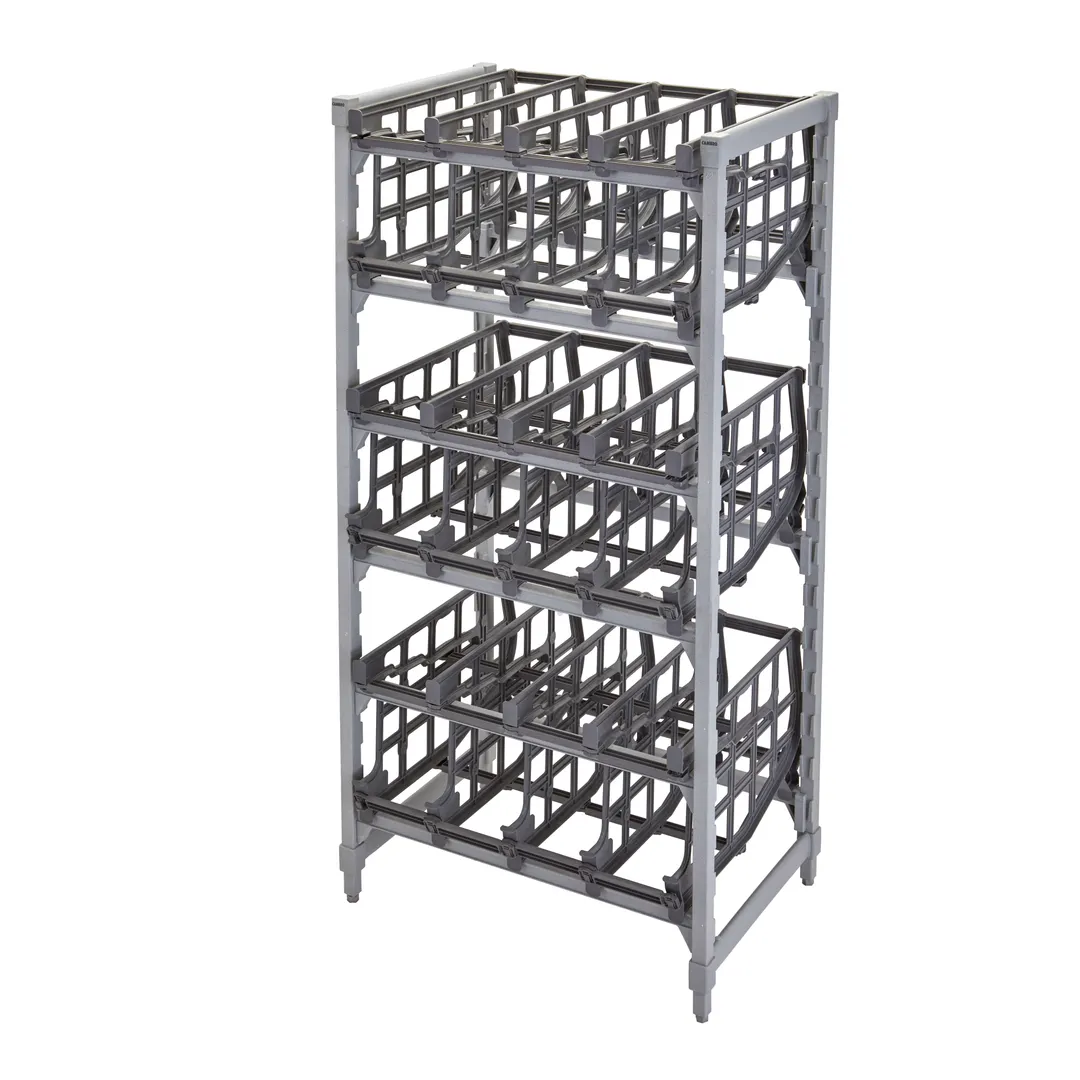 Cambro CPU243672C96480 Camshelving® Premium Full Size Stationary Can Rack 96 #10 Cans Capacity