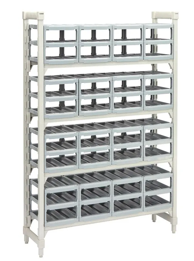 Cambro CPUWR144872480 Camshelving® Premium 144-Bottle Polymer Wine Shelving Unit 