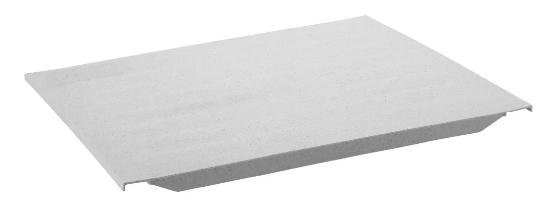 Cambro CS146S480 Camshelving Shelf Plate, 14''W x 6''D, Solid Polypropylene, Speckled Gray, Camguard Antimicrobial, NSF Listed