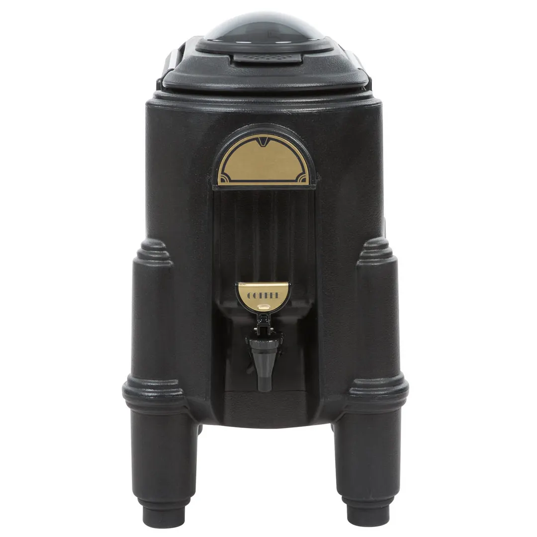 Cambro CSR3110 Camserver 3‑Gallon Insulated Dispenser, Black Plastic 13.25"W x 18.25"D x 23.5"H NSF
