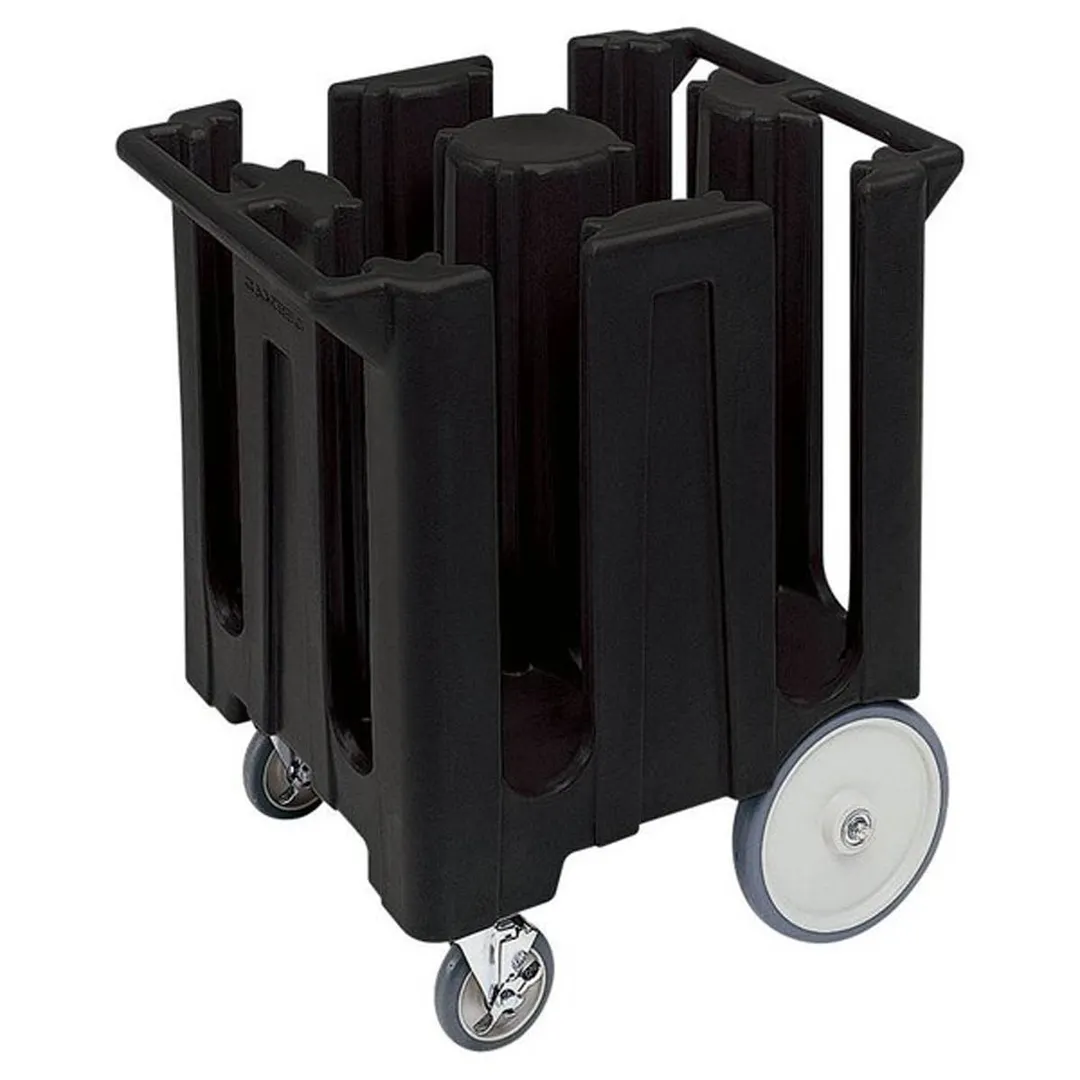 Cambro DC825110 Dish Caddies Cart, 28.75"W x 23.75"L x 32"H, 180 Plates, Black, Polyethylene, NSF