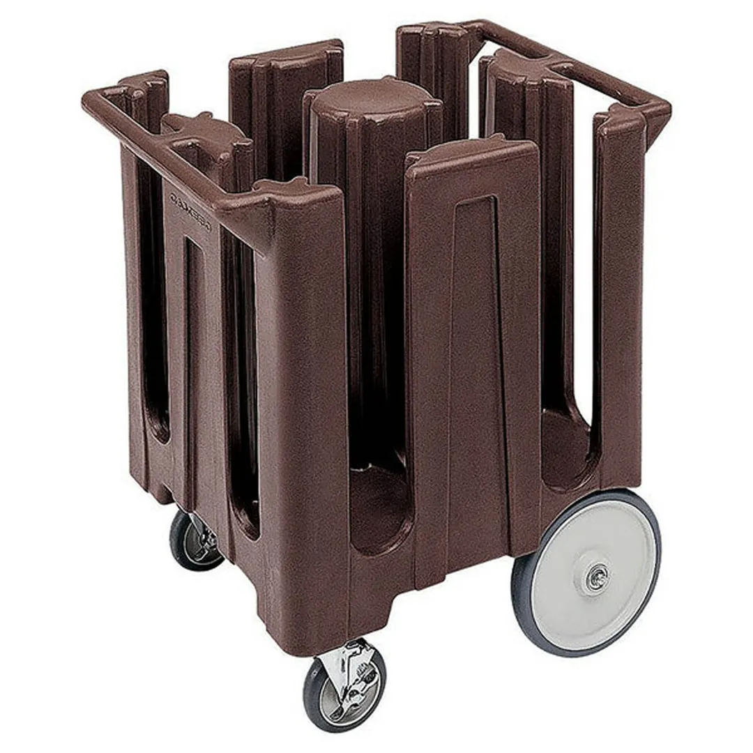 Cambro DC825110 Dish Caddies Cart, 28.75"W x 23.75"L x 32"H, 180 Plates, Black, Polyethylene, NSF