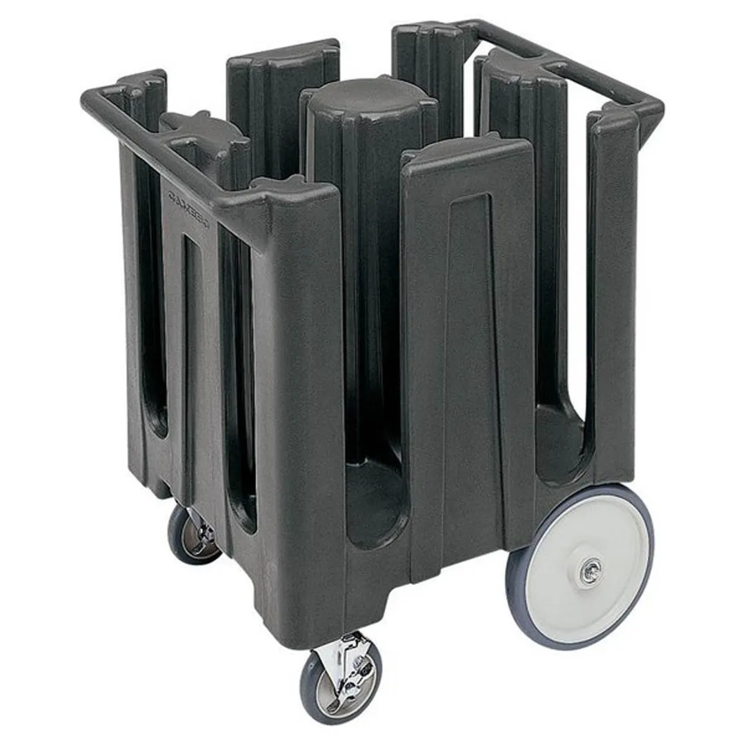 Cambro DC825110 Dish Caddies Cart, 28.75"W x 23.75"L x 32"H, 180 Plates, Black, Polyethylene, NSF