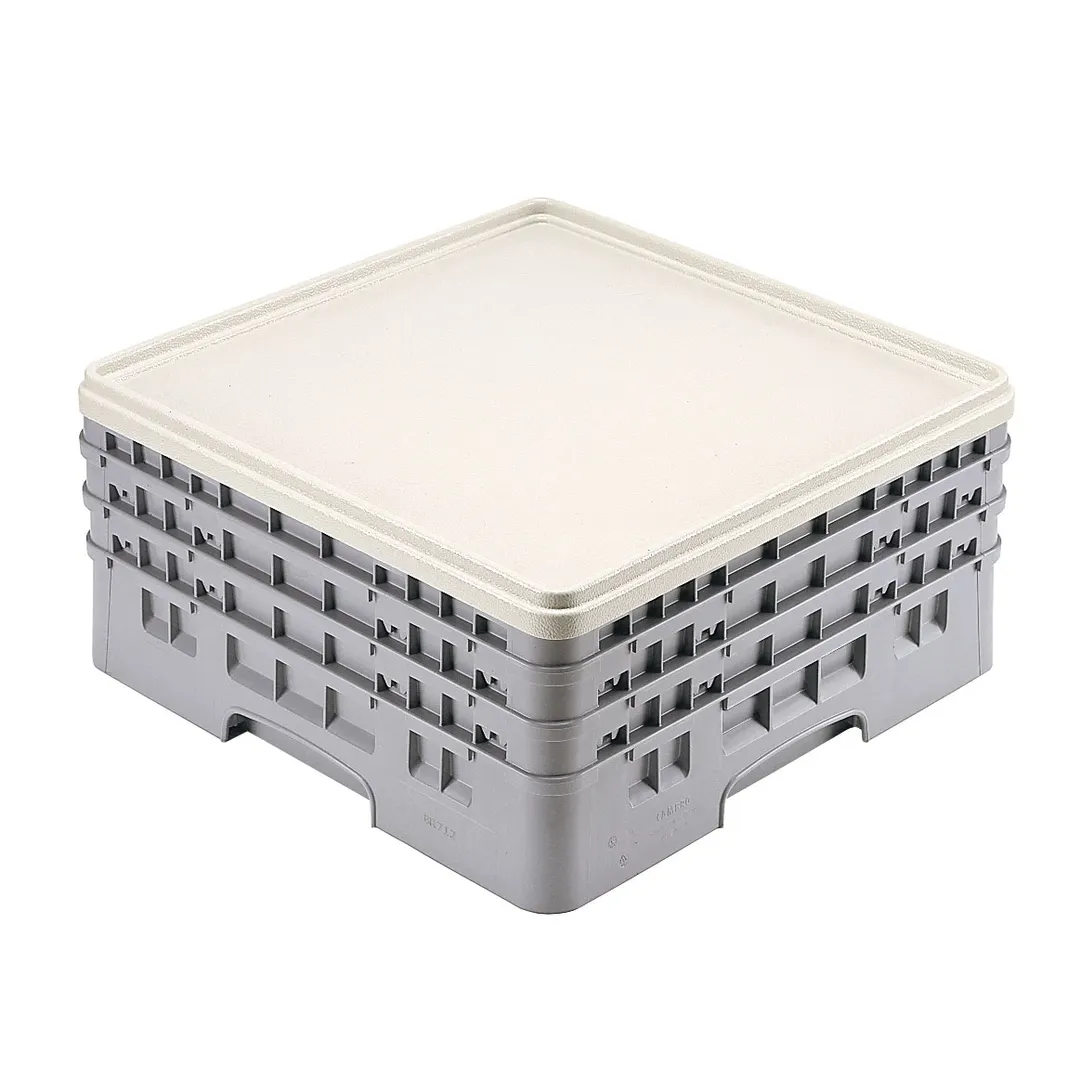Cambro DRC2020180 Camrack Cover, 19-5/8" x 19-5/8" x 15/16", Gray, NSF Certified, Fits Full Size Dishwasher Rack
