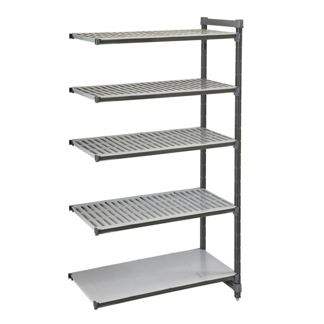 Cambro EXA184284VS5480 Camshelving® Elements Add-On Unit with 4 Vented and 1 Solid Shelf