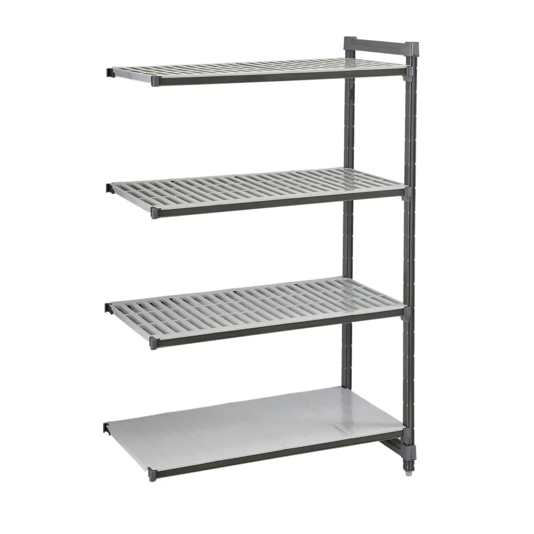 Cambro EXA213064VS4480 Camshelving® Elements Add-On Unit w/ 3 Vented and 1 Solid Shelf - 21" x 30" x 64