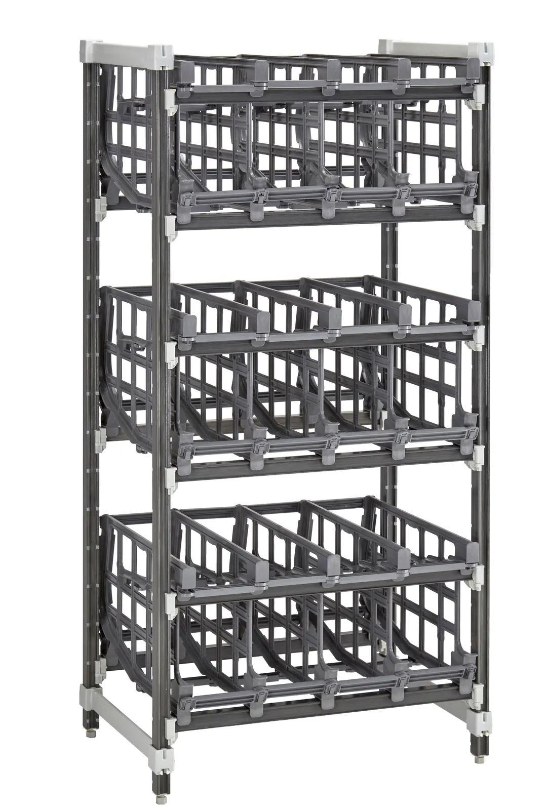 Cambro EA243672C96580 Camshelving® Elements Full Size Add On Stationary Can Rack 96 #10 Cans Capacity