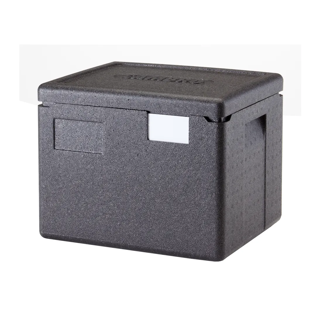 Cambro EPP280SW110 Cam GoBox Insulated Food Pan Carrier, 23.6 Qt., Top Load, Black, Polypropylene, 15" Insulated Food Carrier