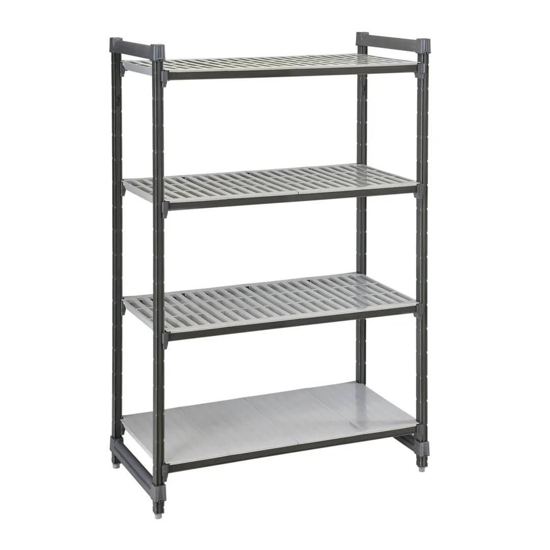 Cambro EXU242472VS4480 Camshelving® Elements 4 Shelves Stationary Starter Unit - 24" x 24" x 72"