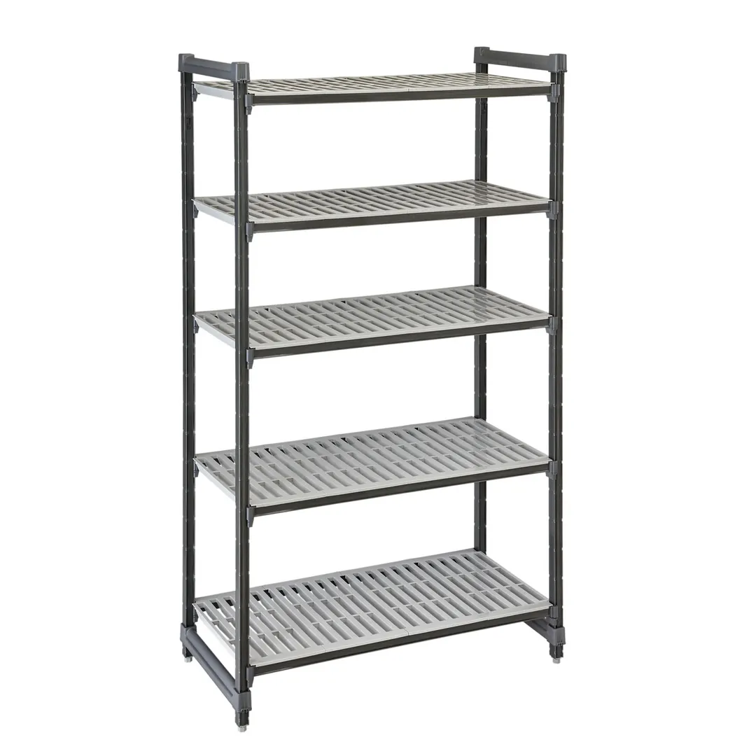 Cambro EXU244264V5480 Camshelving® Elements 5-Shelf Vented Starter Shelving Unit - 24'' x 42'' x 64''
