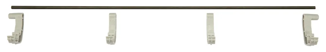 Cambro EWSR36F151 Camshelving Elevation Series Wall Shelving Rail Front, 36x2, Soft Gray, Polypropylene, NSF